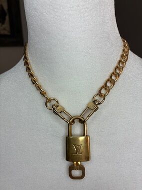 LV Lock& Key Necklace